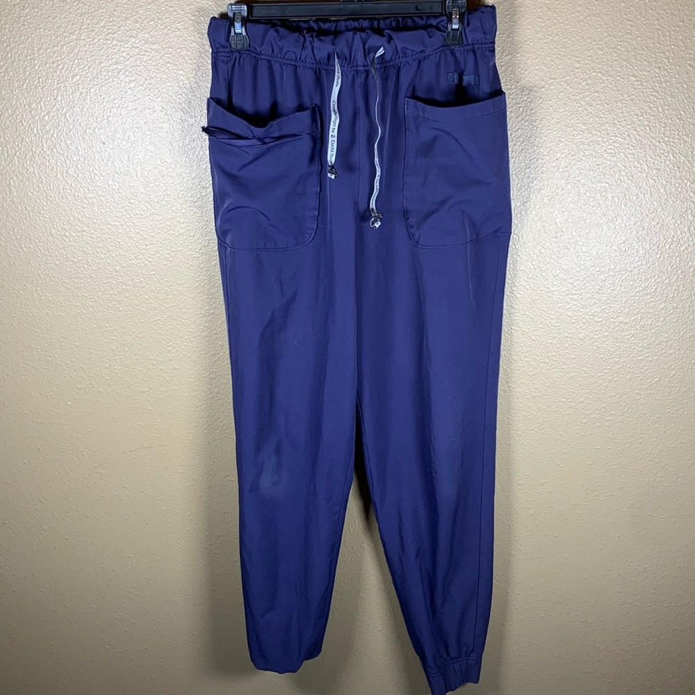 Navy Blue Scrub Pants by Cuddle Duds Brand